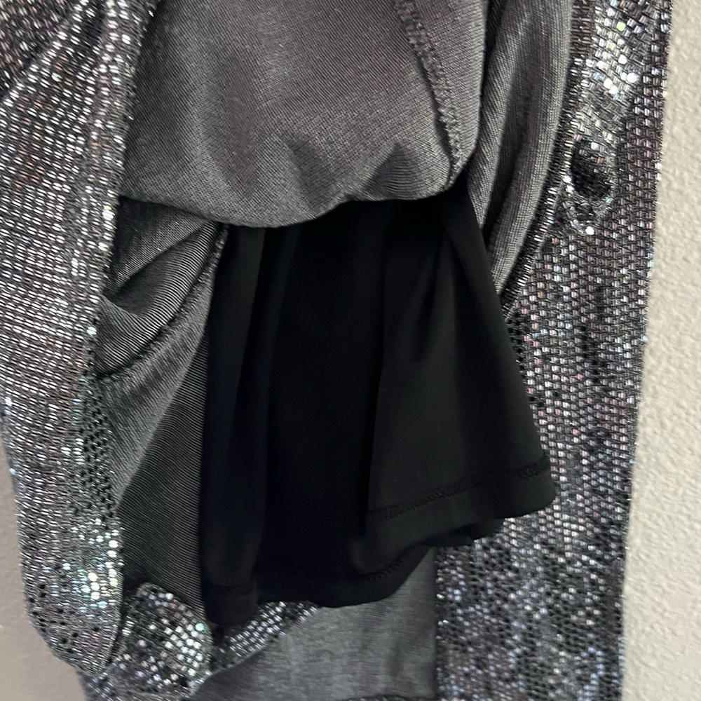 Express Metallic Sequin Asymmetrical Sleeveless S… - image 5